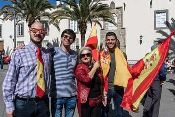 Concentración en la capital grancanaria por la 